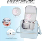 Wearable Breast Pump Bag with Cooler Compartment Fits - Image 4