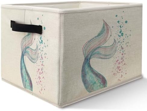 Ocean Mermaid Storage Bins Basket, Toybox by Likjadjustfollowme