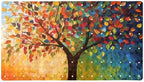 Shower Mat Non Slip 26.8 x 15.1 Inches, Colorful Trees Bathtub Mat Shower Stall by Anna+Cowper