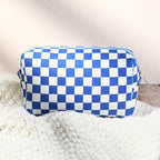 SOIDRAM 2 Pcs Checkered Makeup Bag Large Cosmetic Bag Toiletry Bag Makeup Pouch - Image 6
