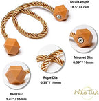 NazTur Magnetic Curtain Tiebacks, Curtain Ties, No-Drill Holdbacks - Image 7