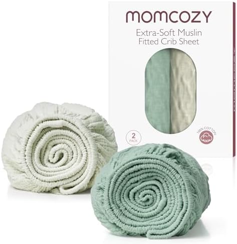 Momcozy Mini Crib Sheets 38"x26", Pack and Play Sheet by Momcozy