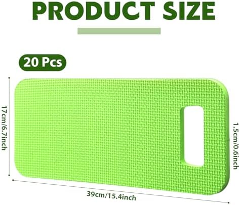 Riakrum 20 Pcs Garden Kneeling Pad Garden Knee Pad Thick Foam Knee Mat - Image 2