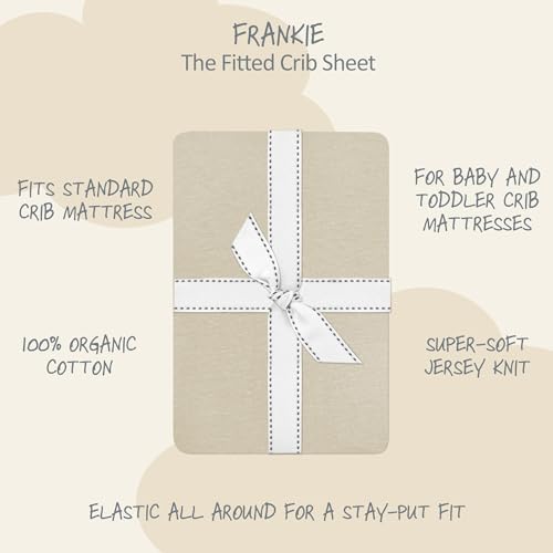Butterblu Frankie Fitted Crib Sheet 100% Organic Cotton - Image 2