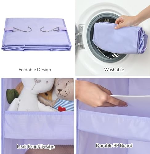 GRANNY SAYS 3-Shelf Hanging Closet Organizer, Foldable Storage - Image 4
