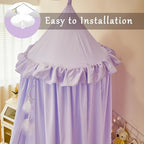 Princess Decor Canopy for Kids Bed, Soft and Durable Bed Canopy for Girls Room - Image 5