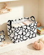 Essme Rectangular Halloween Basket, Ghost Storage Bins Organizer - Image 5
