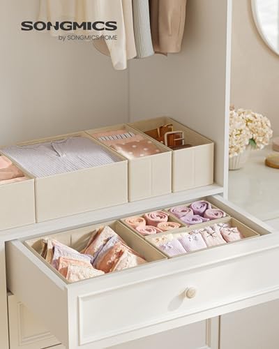 SONGMICS Drawer Organizers, Foldable Fabric Storage Boxes - Image 2