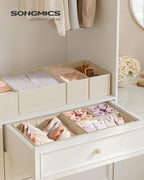 SONGMICS Drawer Organizers, Foldable Fabric Storage Boxes - Image 2