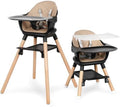 6 in 1 Baby High Chair, Convertible Wooden High Chairs by RICUTON