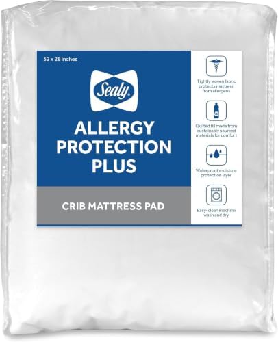 Sealy Baby Allergy Protection Plus Fitted Waterproof Infant Crib Mattress by SealyBaby