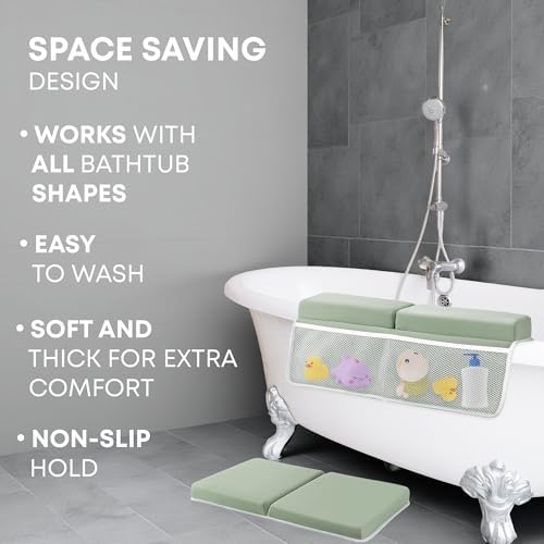 Comfortable Baby Bath Kneeler & Elbow Rest Pad Set – Extra Thick Foam Cushion - Image 6