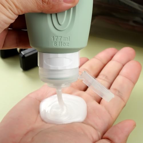 Mrsdry Travel Bottles for Toiletries, Large 6oz Oversize Containers, BPA Free - Image 4