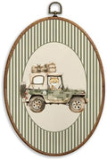 SONMYSULIL Leopard Adventure Nursery Wall Art Decor, Animal Nursery Oval Wall by Unknown