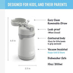 THERMOS BABY 10 ounce Stainless Steel Vacuum Insulated Straw Bottle, 10 Ounces - Image 2
