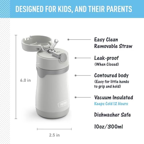 THERMOS BABY 10 ounce Stainless Steel Vacuum Insulated Straw Bottle - Image 2