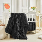 Ruffled Crib Bedding Set Baby Boho Quilted Comforter by Uozzi+Bedding