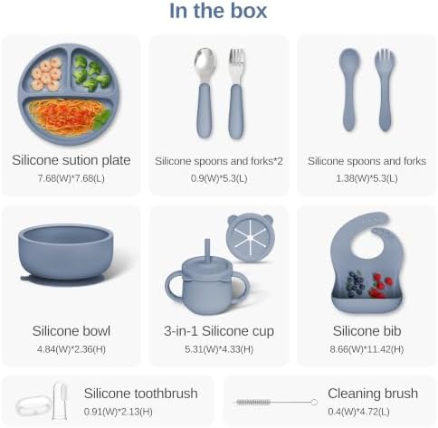 13Pcs Silicone Baby Feeding Set - Image 3