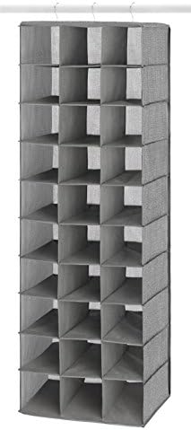 Whitmor 30 Sections Hanging Clothes Closet Shoe Organizer, Space Saving - Image 3