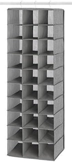 Whitmor 30 Sections Hanging Clothes Closet Shoe Organizer, Space Saving - Image 3