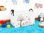 Essme Rectangular Animal Baskets, Cute Storage Bin（Pink animal） - Image 5