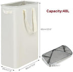 efluky Slim Laundry Basket, Narrow Laundry Hamper - Image 3
