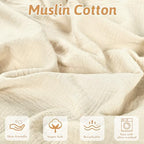 Hooyax Muslin Baby Lounger Cover 1 Pack, 100% Cotton Soft & Breathable Infant - Image 2