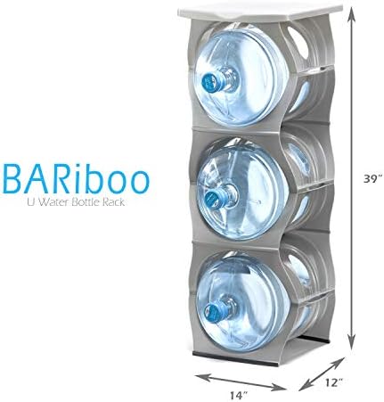 Bariboo Stackable Water Bottle Storage Rack Best Water Jugs 5 Gallon Organizer. - Image 5