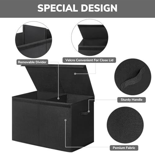 INDRESSME 85L Large Toy Storage Box, Lid & Dividers - Image 7