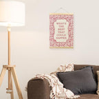 TLESKE Pink Floral Inspirational Wall Art Poster, What's the Best That Could - Image 4