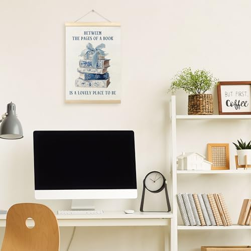 TLESKE Chinoiserie Book Bow Wall Art Poster, Bookish Wall Decor - Image 5