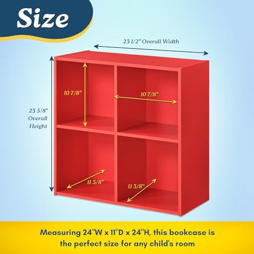 KB Designs - 4 Cube Storage Organizer Shelf - Modern Small Compact Organizer - Image 3