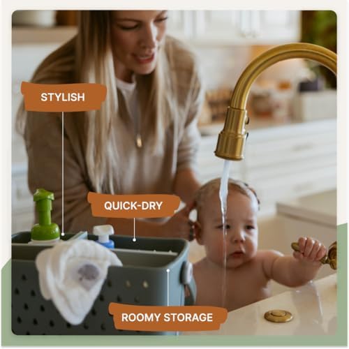Parker Baby Co. Quick-Dry Bath Caddy Organizer - Image 3