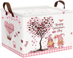 Valentine's Day Basket Gift for Empty Cute Heart Large Storage Bin for Kid and by ASKETAM