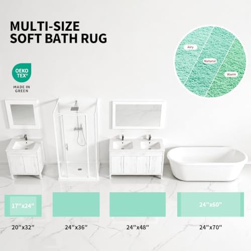ILANGO Toilet Rugs U Shaped 22" × 24", Soft Absorbent Microfiber Bath Rugs - Image 5