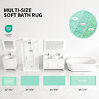 ILANGO Toilet Rugs U Shaped 22" × 24", Soft Absorbent Microfiber Bath Rugs - Image 5