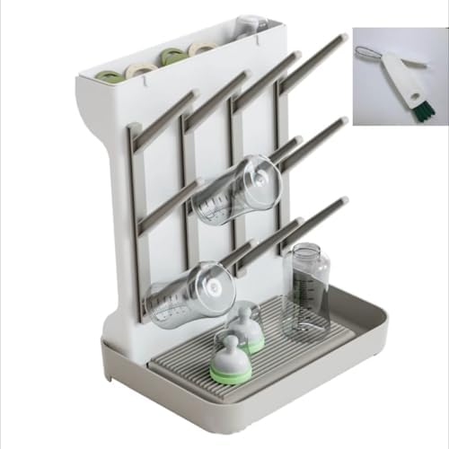 Baby Bottle Drying Rack, Countertop Bottle Dryer, Cup Drying Rack, by Tecdigbodirect