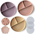 Moonkie Suction Plates for Baby | 100% Silicone BPA-Free Baby Plates by Moonkie