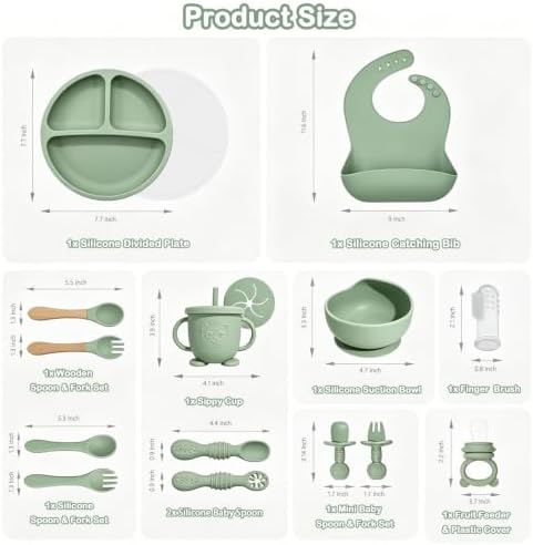 Silicone Baby Feeding Utensils Set - Image 2