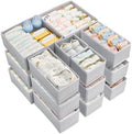 Vtopmart 18 Pack Baby Clothes Organizer, Foldable Fabric Drawer Bins by Vtopmart