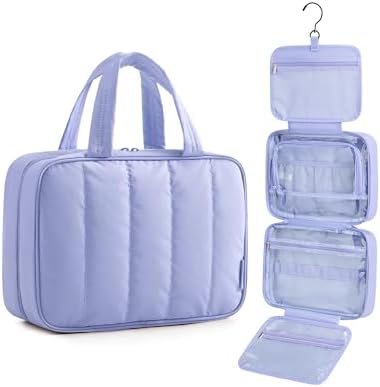 BAGSMART Travel Toiletry Bag for women, Portable Hanging Hook Makeup Bag by BAGSMART