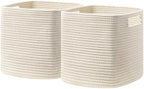UBBCARE Storage Cubes 11 Inch, Cotton Rope Woven Baskets by UBBCARE