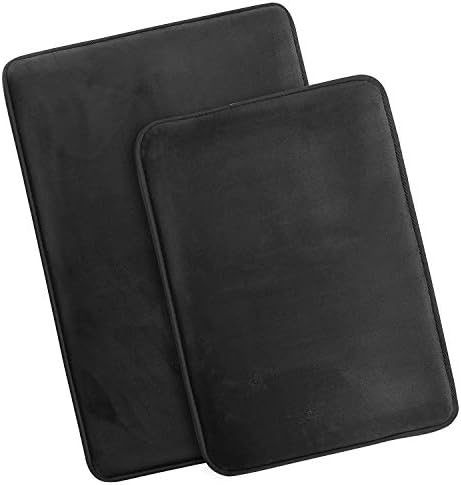 Clara Clark 2 Piece Bathroom Rugs Bath Mat Set, Velvet Memory Foam Bath Mats - Image 4