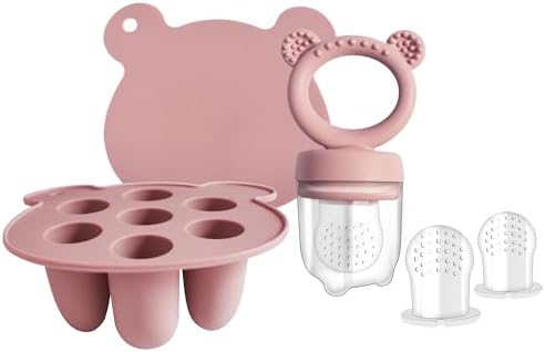 Big Spinach Silicone Freezer Tray Baby Fruit Feeder Food Teething Set Must-Have by BIGSPINACH