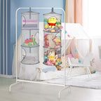 2Pcs Hanging Stuffed Animal Storage Hammock Net 3 Tiers - Image 6