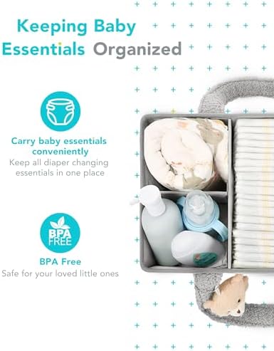 YOSING Diaper Caddy Organizer for Changing Table, Newborn Caddy for Car Travel - Image 3