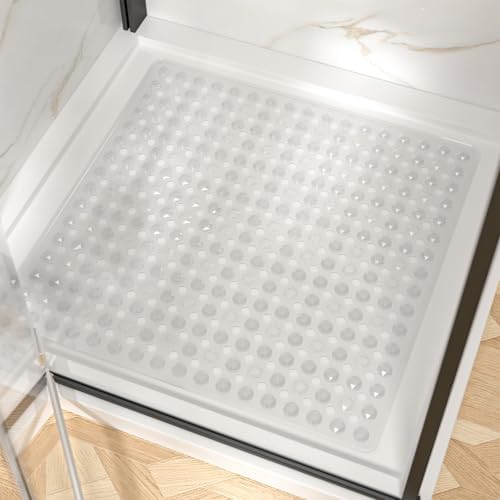 HITSLAM Shower Mat Anti Slip, Square Bath Mat by HITSLAM