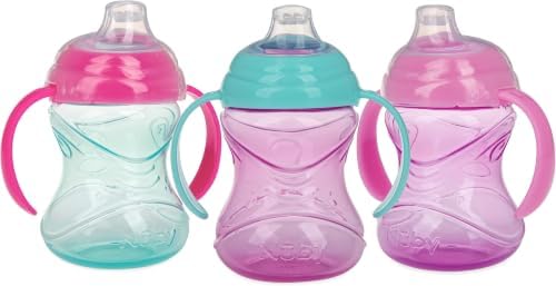 Nuby Clik-It Grip N' Sip Soft Spout No-Spill Training Sippy Cup - 10 oz - 4+ by NubyUSA