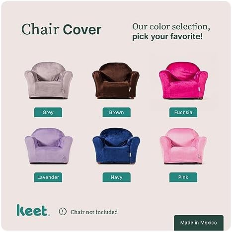Roundy Chair Slipcover for Kids Chairs – Soft Minky Polyester Replacement Cover - Image 5
