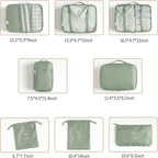 LANSKLBD 6/8 Set Packing Cubes for Suitcases Travel Luggage Packing Organizers - Image 7